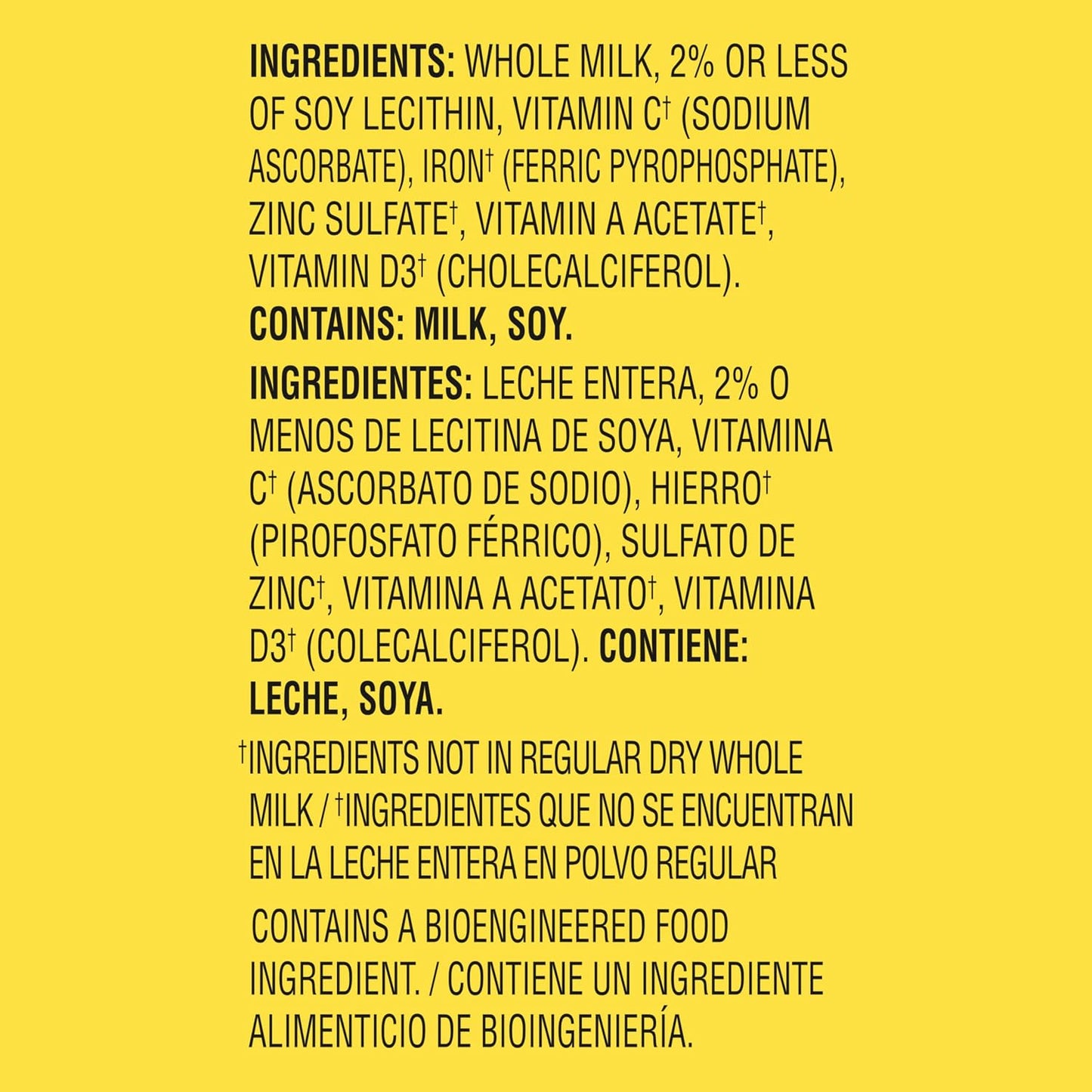 Dry whole milk NIDO/NINHO